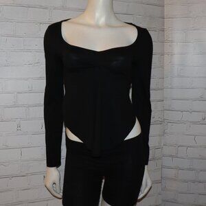 🖤 SHEIN High-Low Blouse · Size S